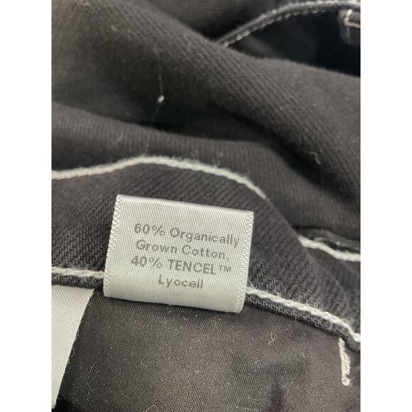 Reformation 'Cowboy' Black High Rise Straight Denim Jeans Size 24 - Picture 5 of 5